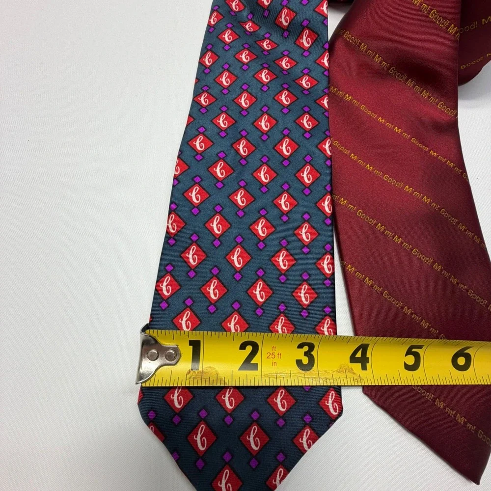 Vintage‎ Campbell Soup Necktie Set Mm! Mm! Good Silk Chelsea LTD Promo